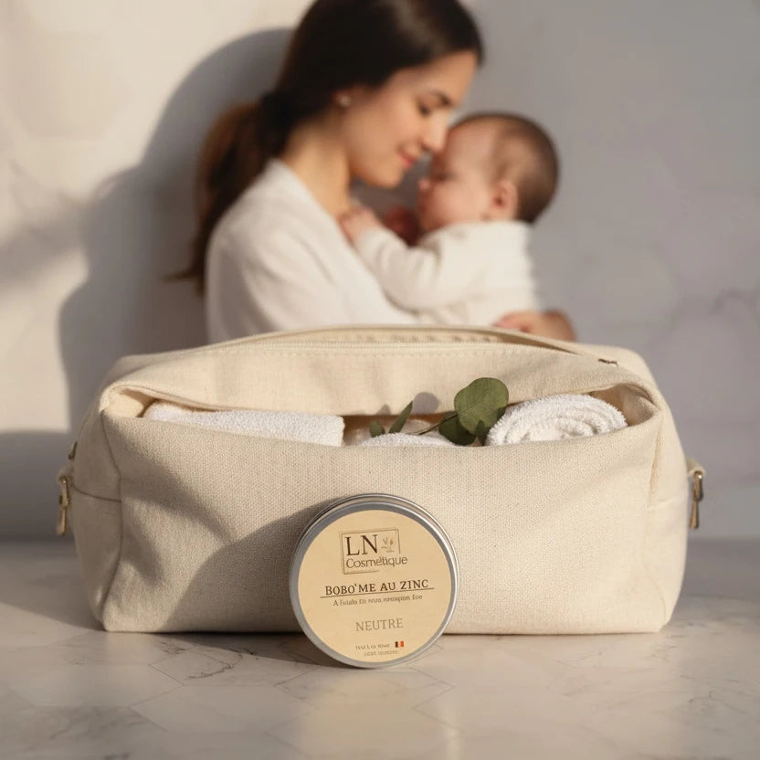 Bobo'me au zinc mise en scène maman bébé soin naturel