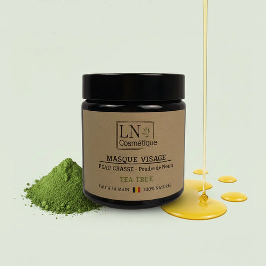 Masque visage naturel argile bio peau grasse mixte LN Cosmétique