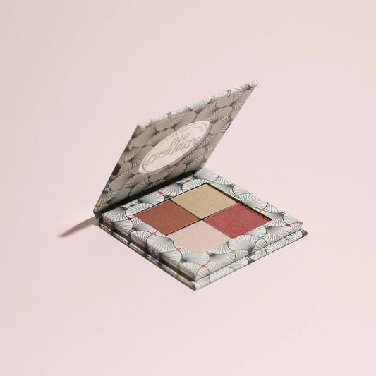 Palette fards à paupières bio nude rose Charlotte Bio - vue ouverte