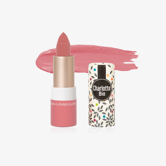 Rouge à lèvres glossy bio végan Charlotte Bio bois de rose