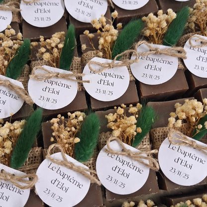 Demi savon artisanal personnalisé