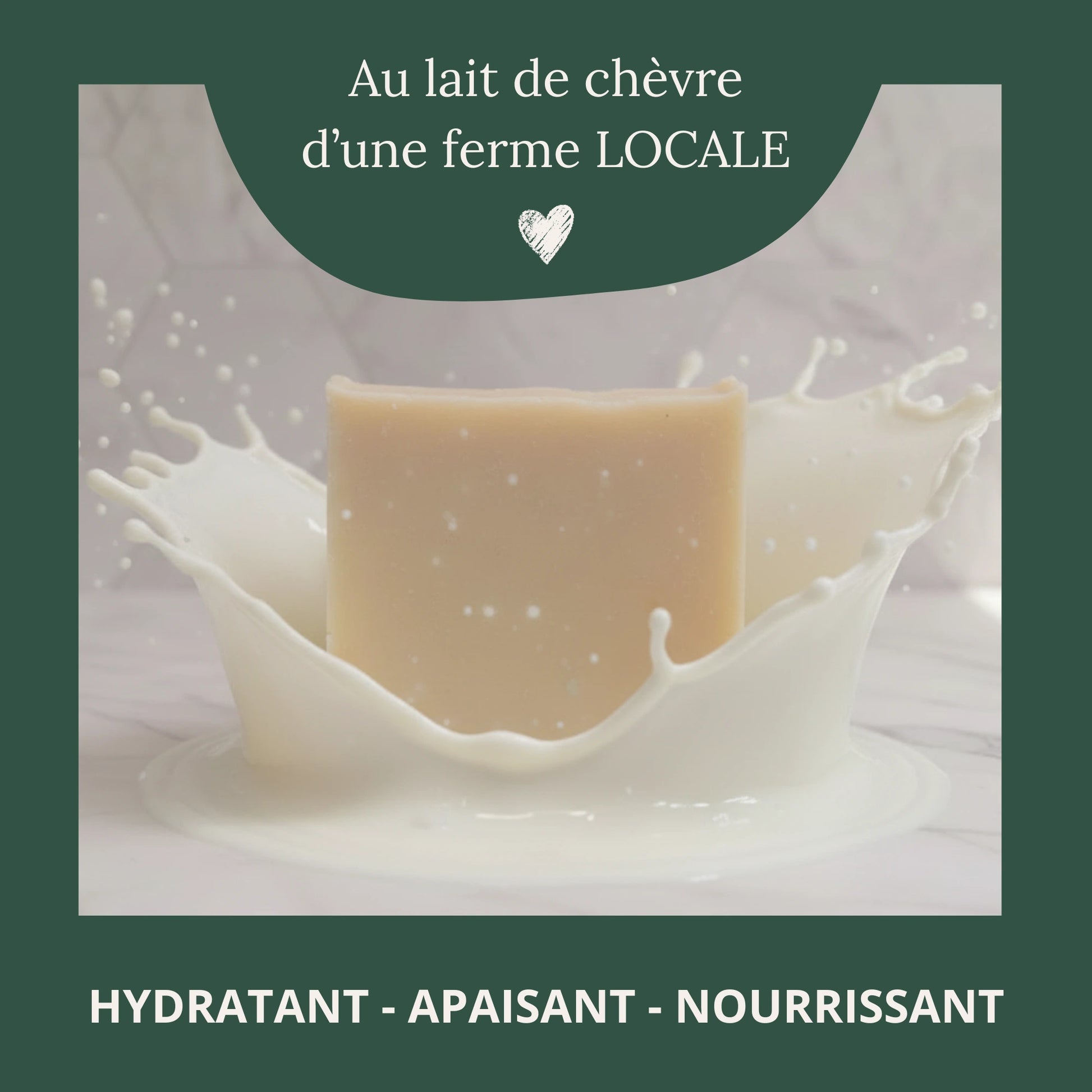 Hydratation intense savon lait de chèvre karité bio LN Cosmétique