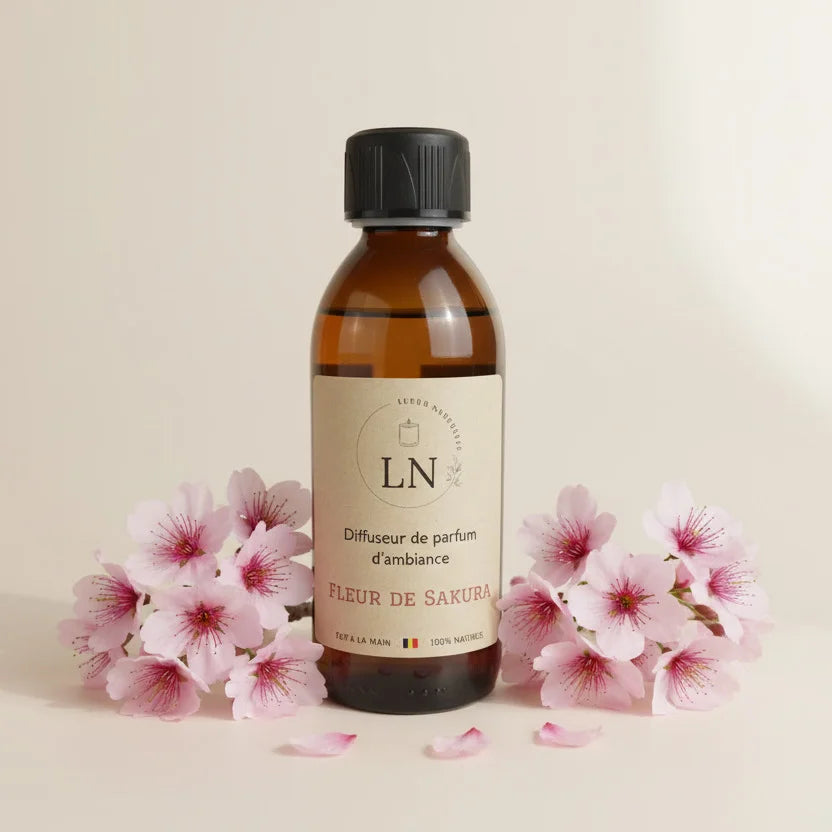 Recharge diffuseur à bâtons parfum fleur de sakura 200ml LN Cosmétique