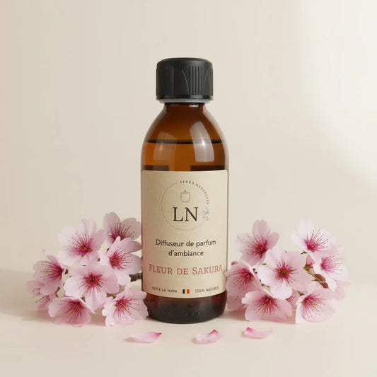 Recharge diffuseur à bâtons parfum fleur de sakura 200ml LN Cosmétique