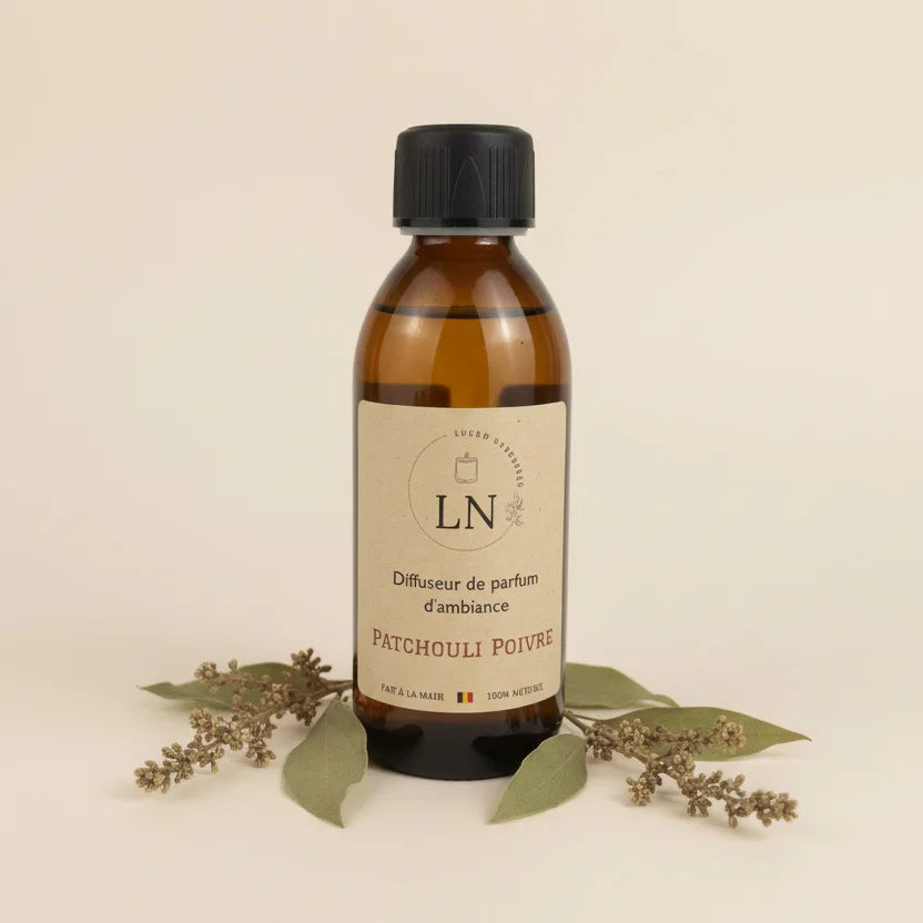 Recharge diffuseur à bâtons parfum patchouli poivre 200ml LN Cosmétique