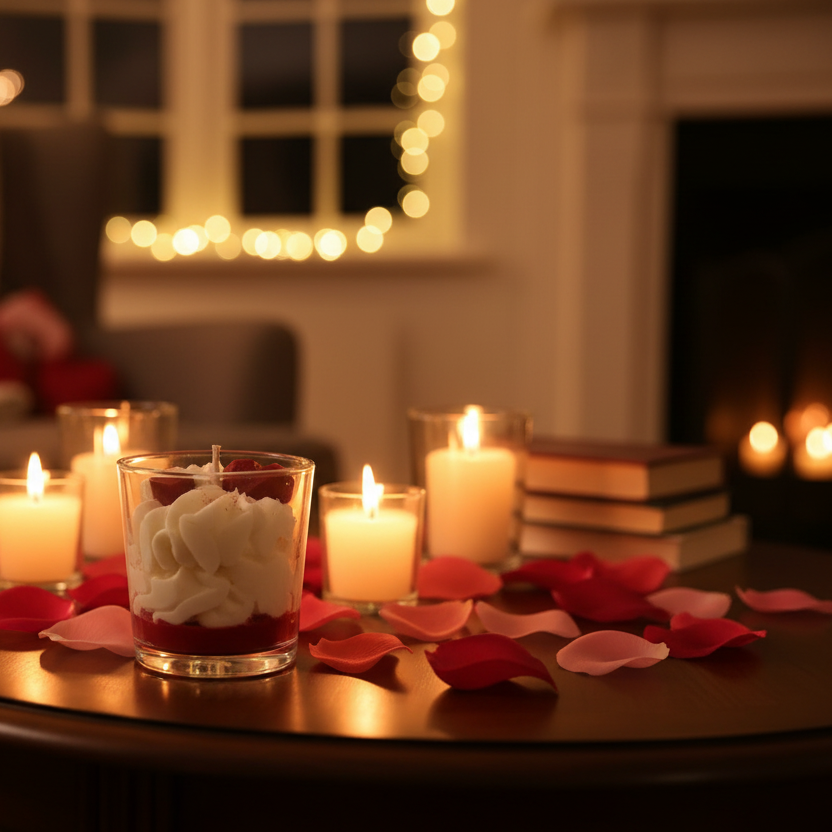 Bougie Saint-Valentin