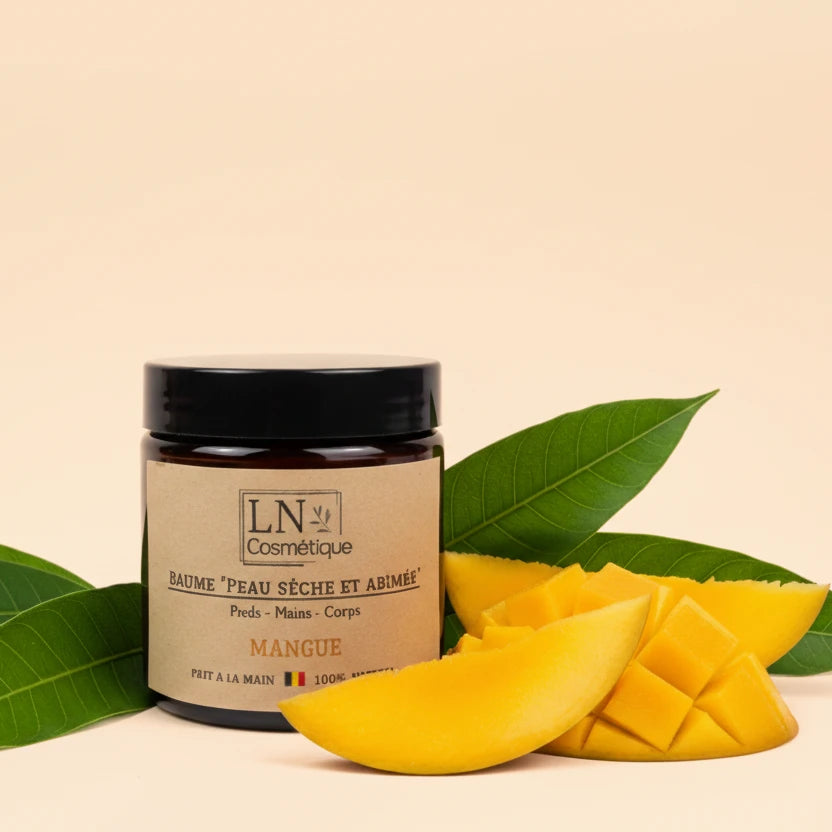 Baume peau sèche abîmée mangue karité calendula calophylle LN Cosmétique