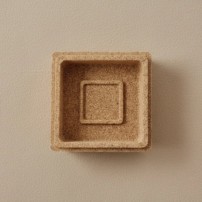 boite a savon en liège naturel ouverte vide LN Cosmétique