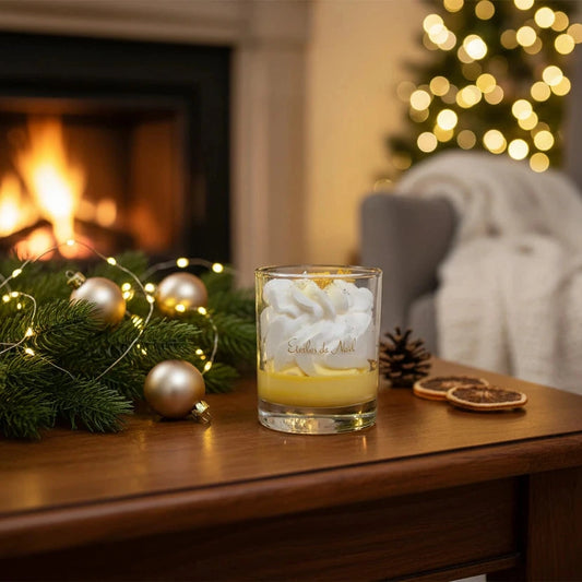 bougie parfumee étoiles de noel cire vegetale LN Cosmétique