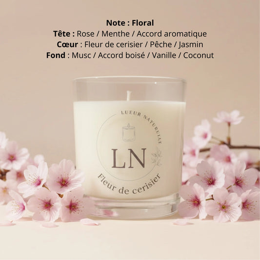 Bougie parfumée cire de soja  LN Cosmétique