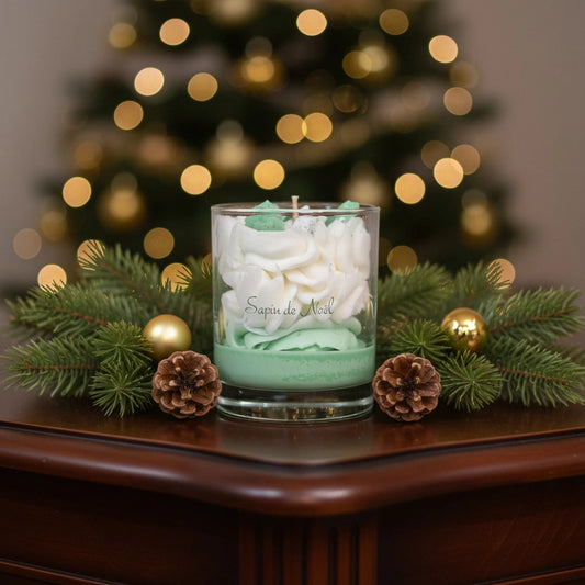 bougie parfumee sapin de noel cire vegetale LN Cosmetique