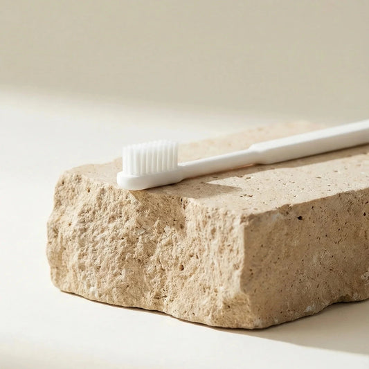 Brosse à dents rechargeable blanc adulte écologique Caliquo bioplastique