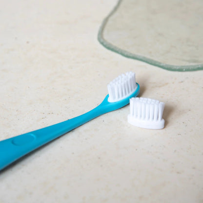 Brosse à dents enfant rechargeable bleu Caliquo bioplastique