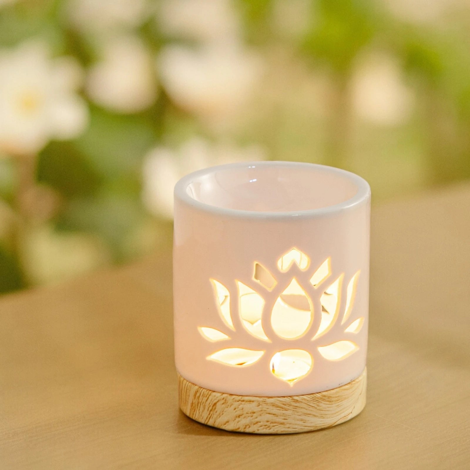 bruleur a fondants nénuphar allumé