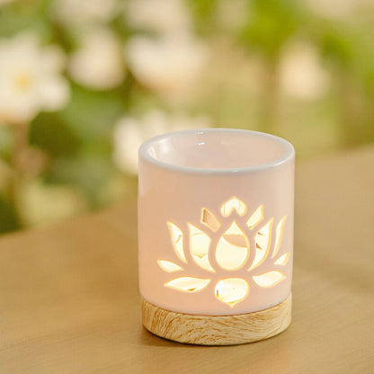 bruleur a fondants nénuphar allumé