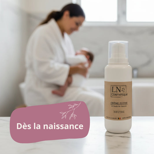Crème hydratante naturelle adaptée dès la naissance LN Cosmétique
