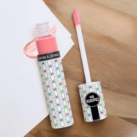 Encre à lèvres brillantes bio rose lumière Charlotte Bio