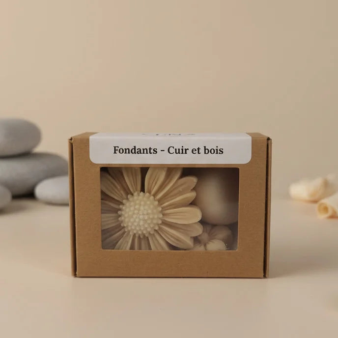 Fondant parfumé cire végétale cuir et bois LN Cosmétique