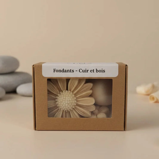 Fondant parfumé cire végétale cuir et bois LN Cosmétique