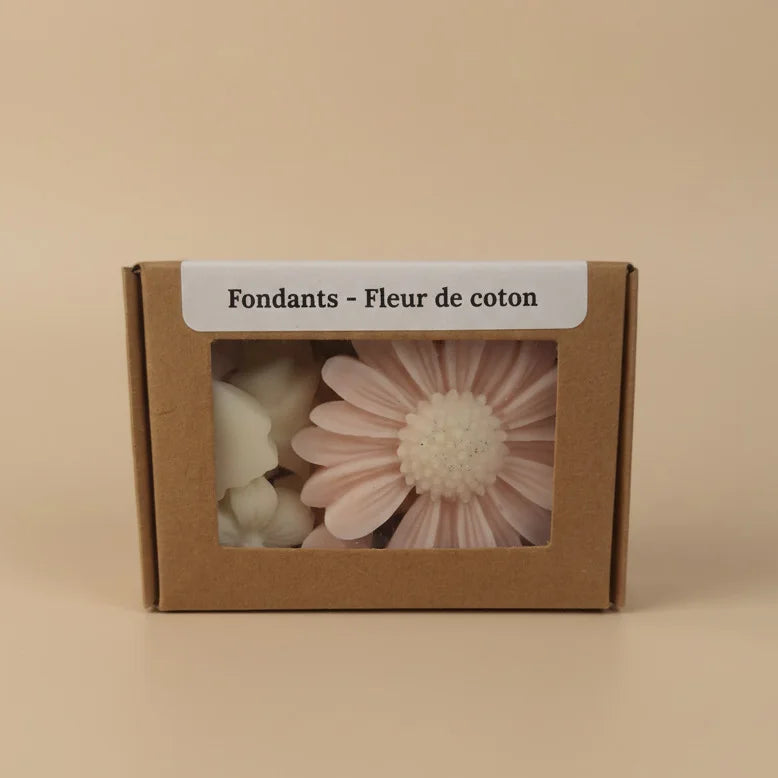 Fondant parfumé cire végétale fleur de coton LN Cosmétique