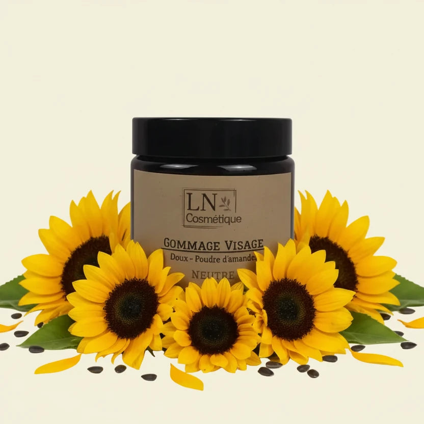 Gommage visage doux poudre d'amandes naturel LN Cosmétique