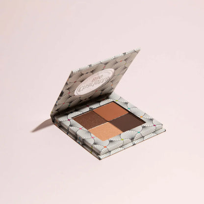 Palette 4 fards à paupières bio nude brun Charlotte Bio - vue ouverte