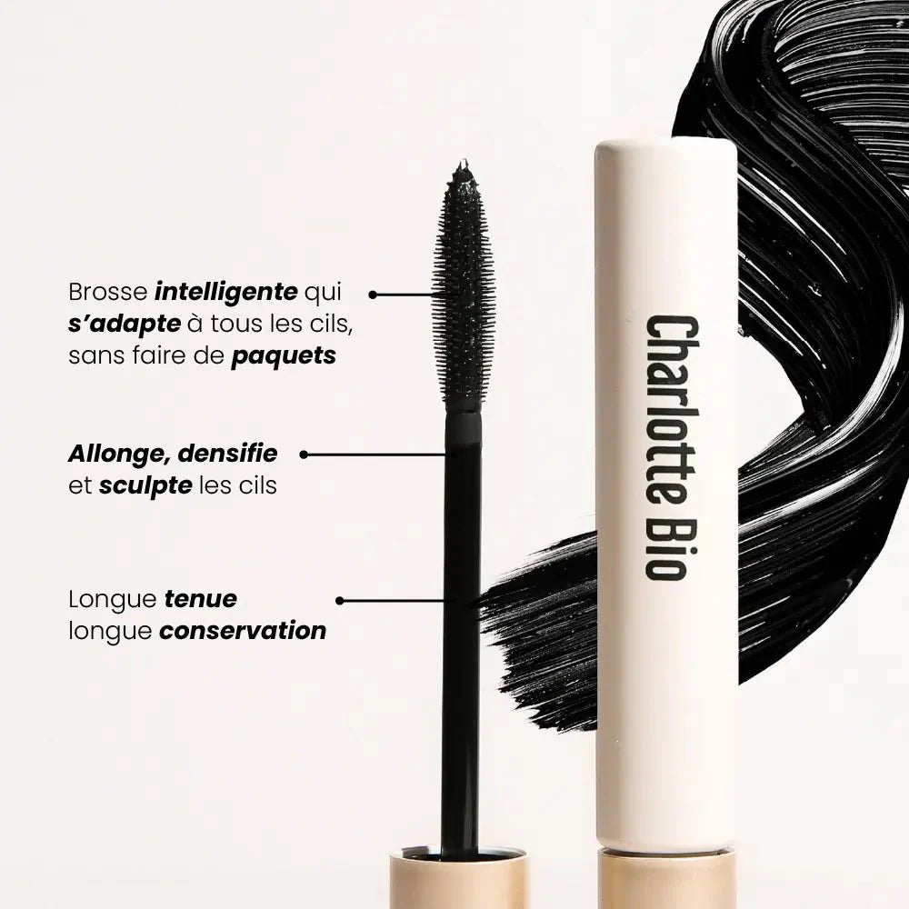 mascara noir brosse avantages charlotte bio