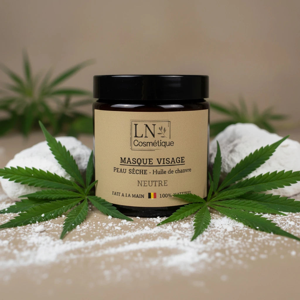 Masque visage naturel argile bio peau sèche LN Cosmétique