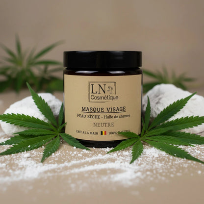 Masque visage naturel argile bio peau sèche LN Cosmétique