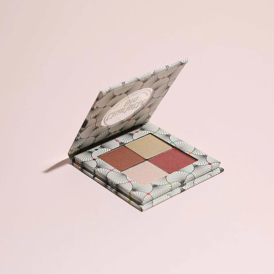 Palette fards à paupières bio nude rose Charlotte Bio - vue ouverte