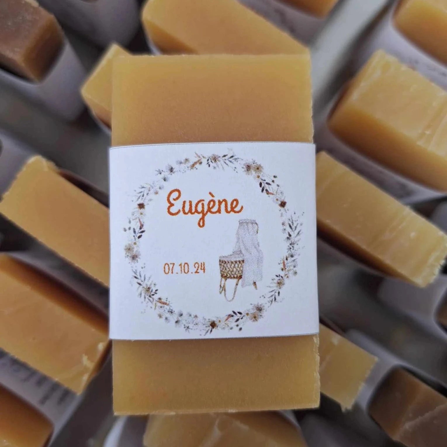 Quart savon artisanal personnalisé