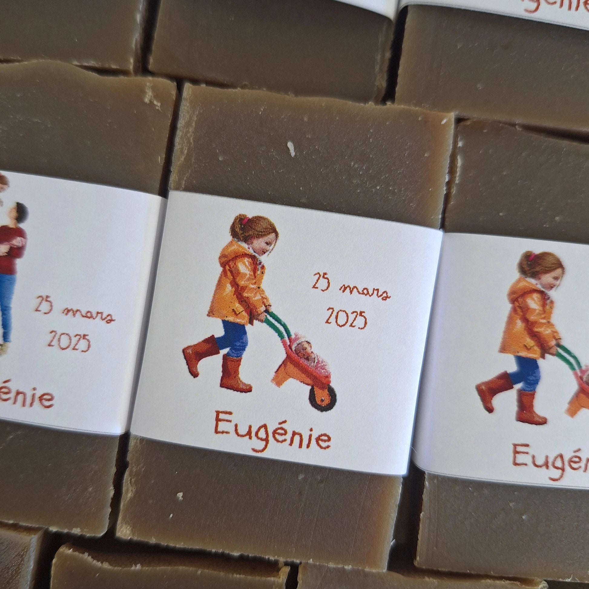 Quart savon artisanal personnalisé