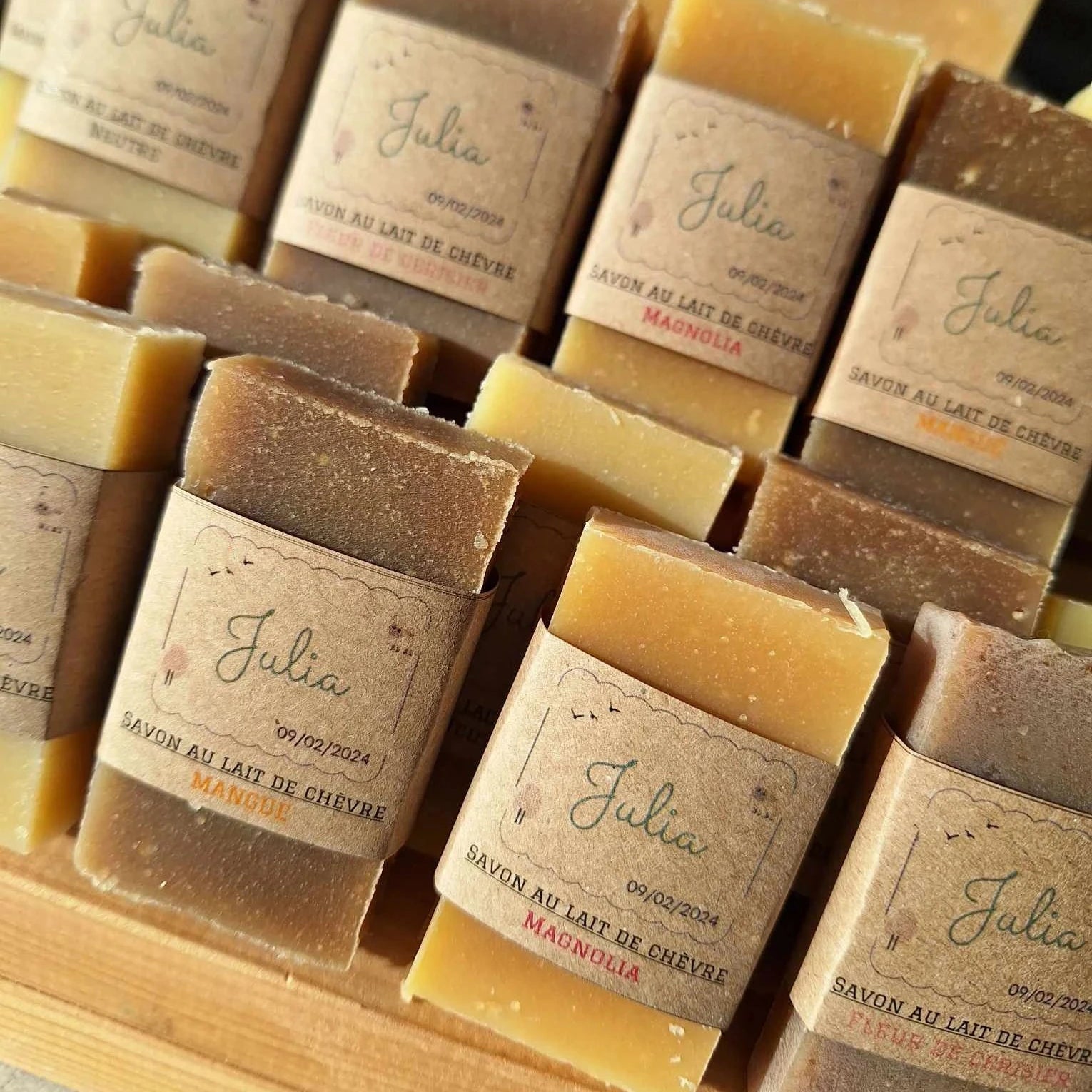 Quart savon artisanal personnalisé