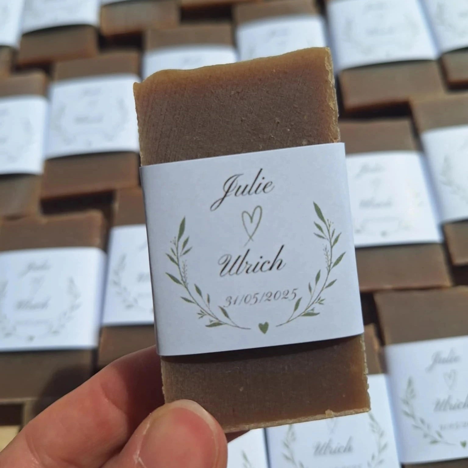 Quart savon artisanal personnalisé