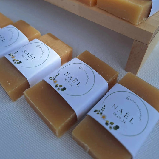Quart savon artisanal personnalisé