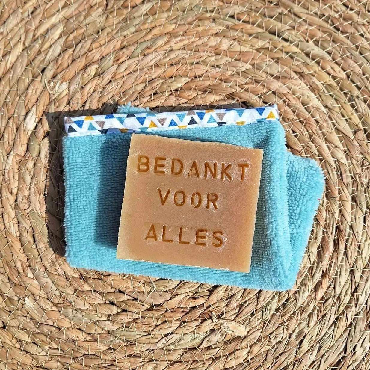 savon message personnalise - bedankt voor alles