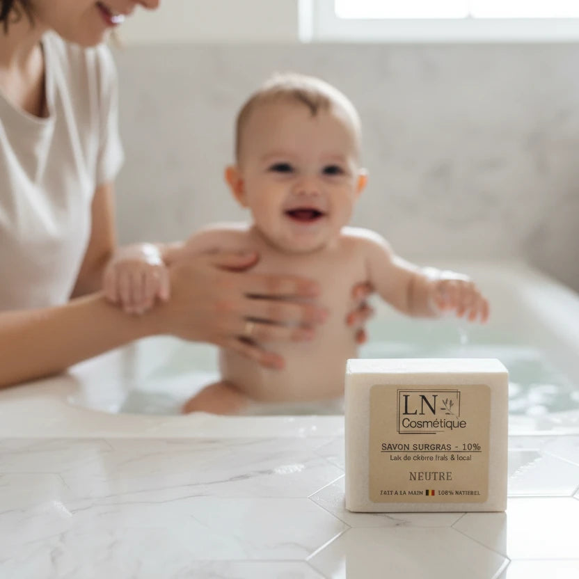 Savon neutre lait de chèvre bébé dès la naissance LN Cosmétique