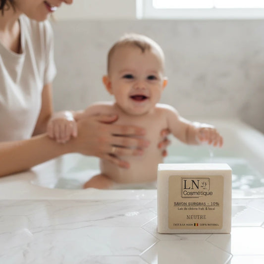Savon neutre lait de chèvre bébé dès la naissance LN Cosmétique