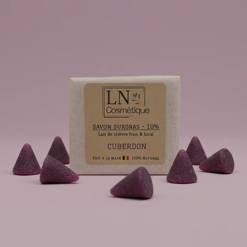 Savon au lait de chèvre parfum cuberdon LN Cosmétique saponifié à froid