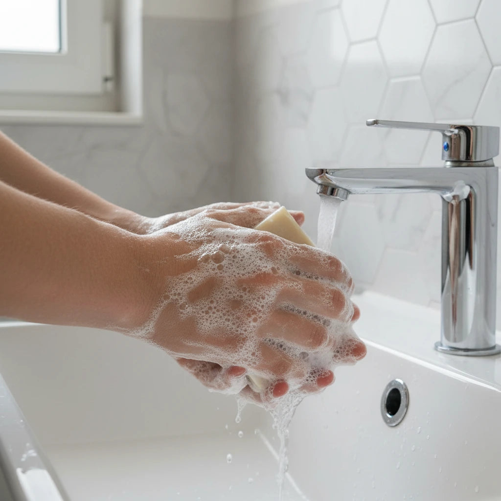 Se laver les mains savon lait de chèvre neutre naturel LN Cosmétique