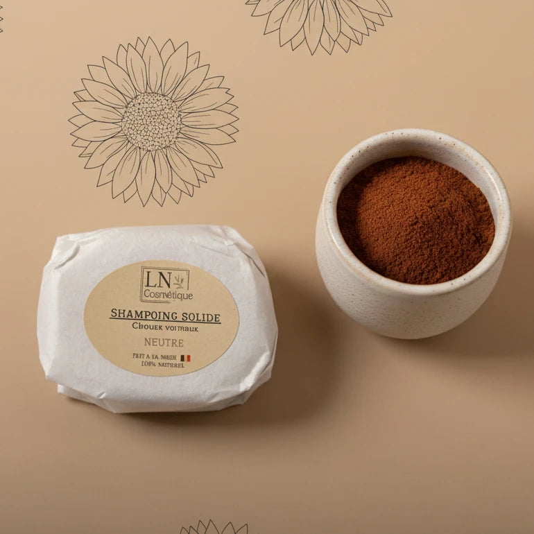 Shampoing solide cheveux normaux henné neutre LN Cosmétique