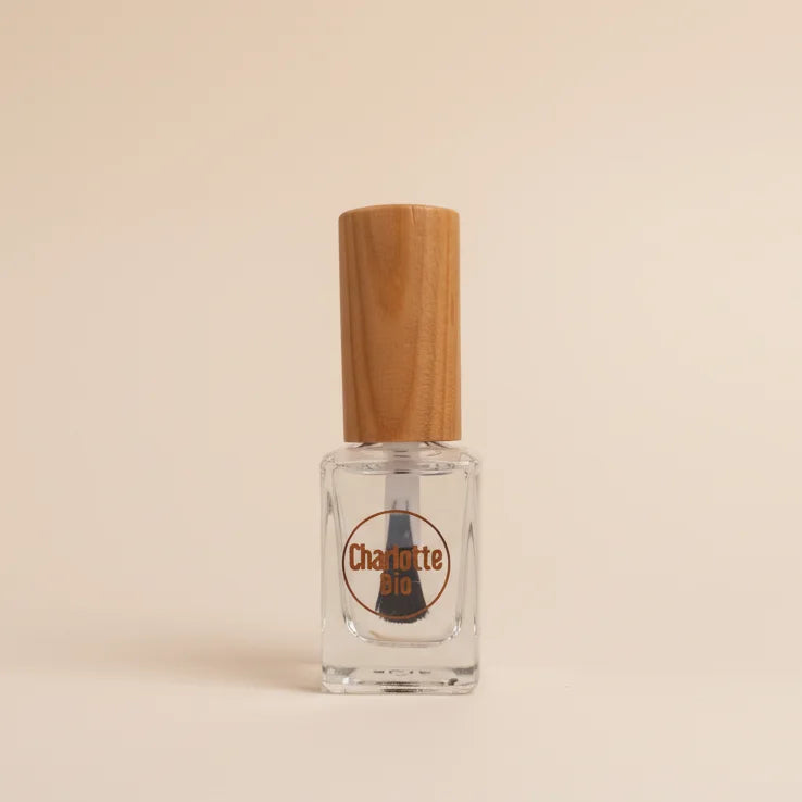 Base et top coat vernis à ongles naturel végan Charlotte Bio