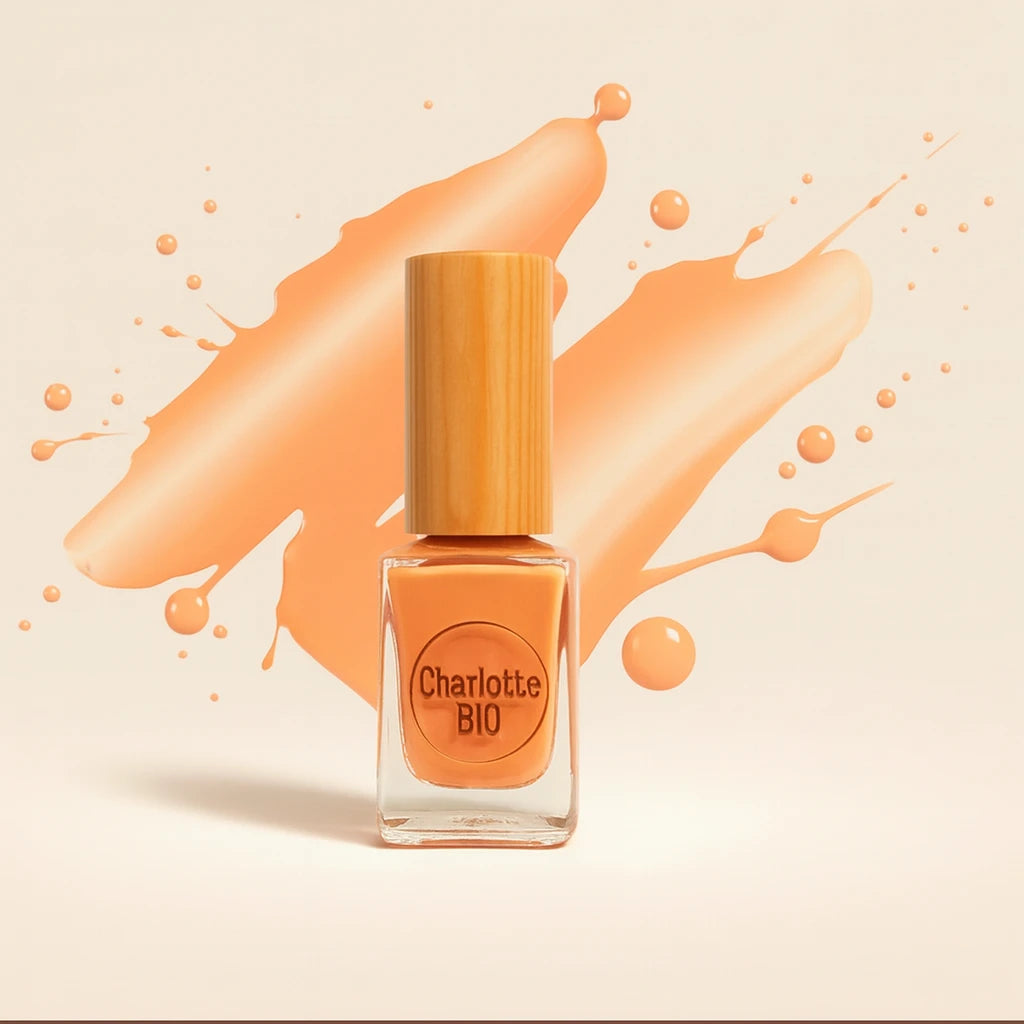 vernis naturel vegan charlotte bio couleur peche