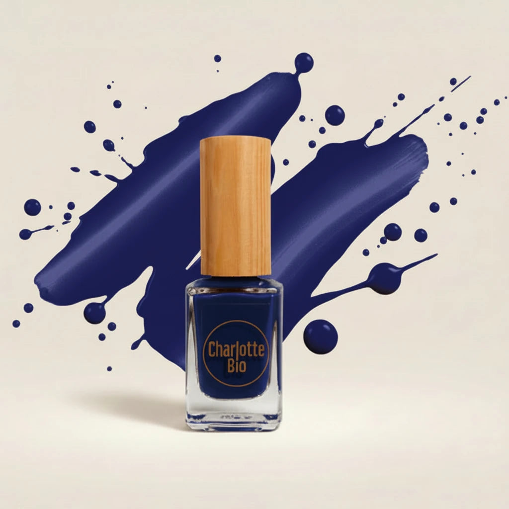 vernis naturel vegan charlotte bio couleur bleu nuit