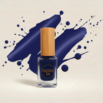 vernis naturel vegan charlotte bio couleur bleu nuit