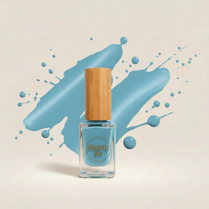 vernis naturel vegan charlotte bio couleur bleu pastel