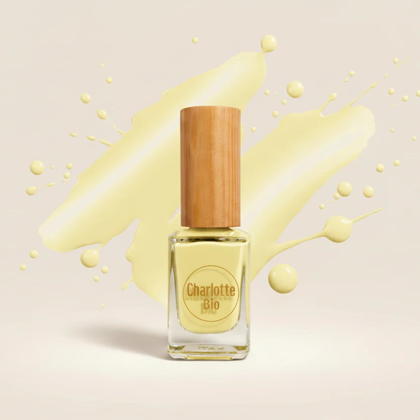 vernis naturel vegan charlotte bio couleur jaune pastel