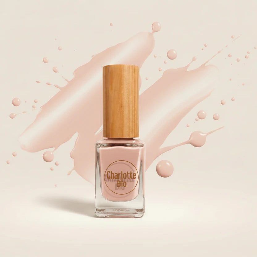 vernis naturel vegan charlotte bio couleur nude rosé