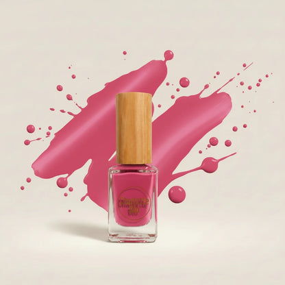vernis naturel vegan charlotte bio couleur rose bonbon