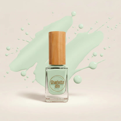 vernis naturel vegan charlotte bio couleur vert pastel
